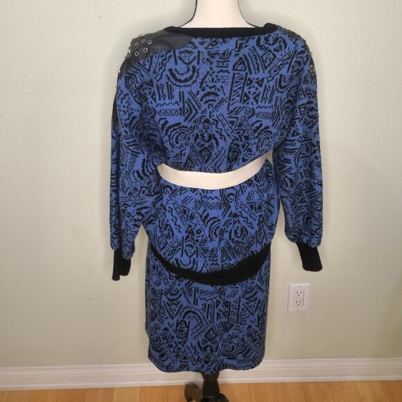 Vintage 3 piece knit  punk rocker set by Vasginie with studs and fringe - Picture 7 of 13